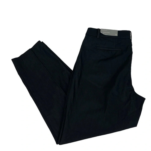 Talbots New Women’s 14 Hampshire Ankle Straight Leg Navy Blue Pant - Picture 2 of 11